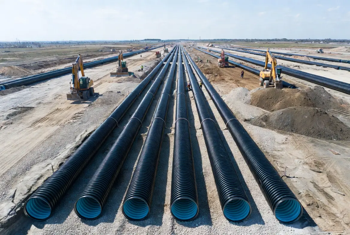 Endüstriyel tesisler için HDPE koruge boru uygulaması